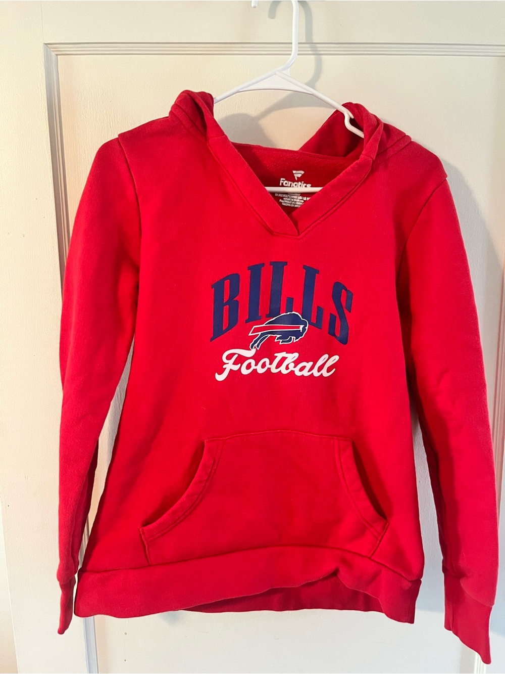 Buffalo Bills Fanatics Red Women's Pullover Fleece Hoodie
